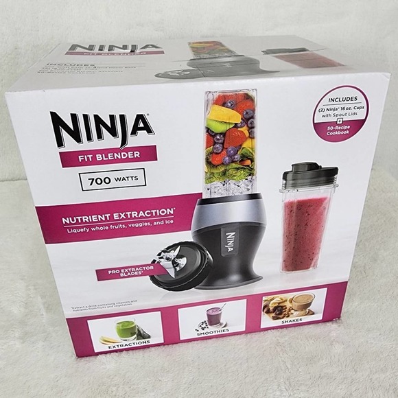 Ninja Kitchen Ninja Fit Blender 70 Watt Proextractor 2 6 Oz Blender